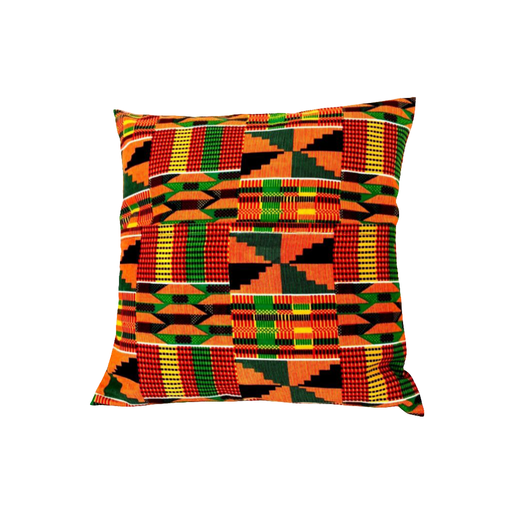 Housse de coussin décoratif motif Kenté