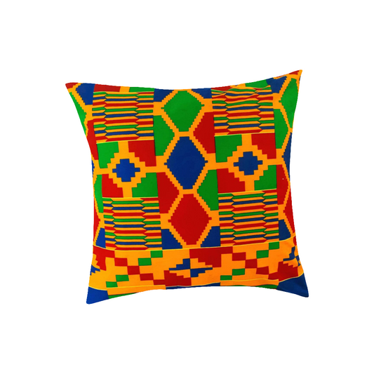 Housse de coussin décoratif "Kenté" multicolore