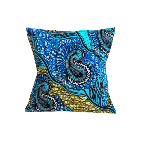 Housse de coussin décoratif Wax Aïda