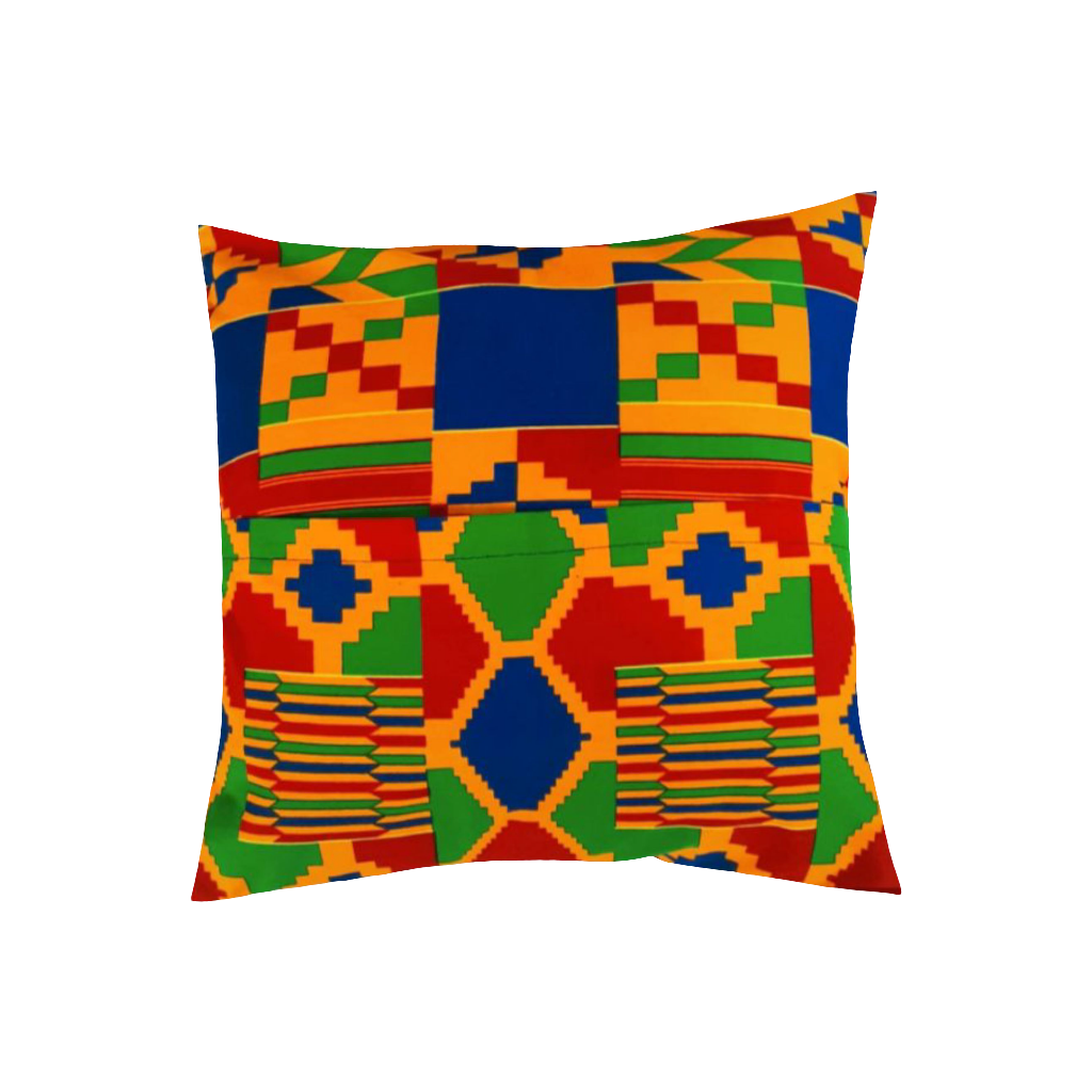 Housse de coussin décoratif "Kenté" multicolore
