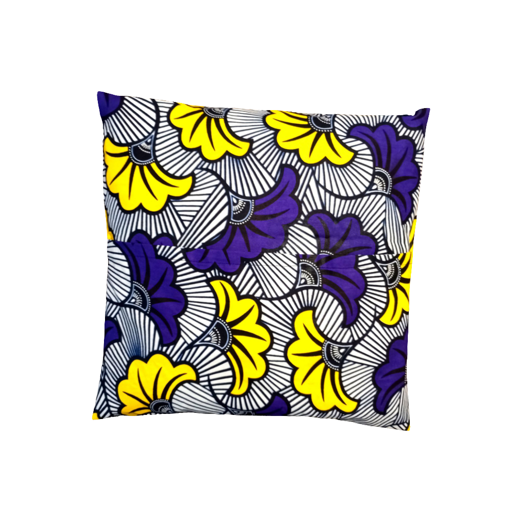 Housse de coussin décoratif " Fleurs de mariage violettes"