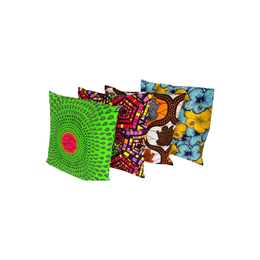 Housse de coussin décoratif Wax Essi