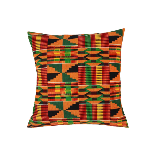 Housse de coussin décoratif motif Kenté