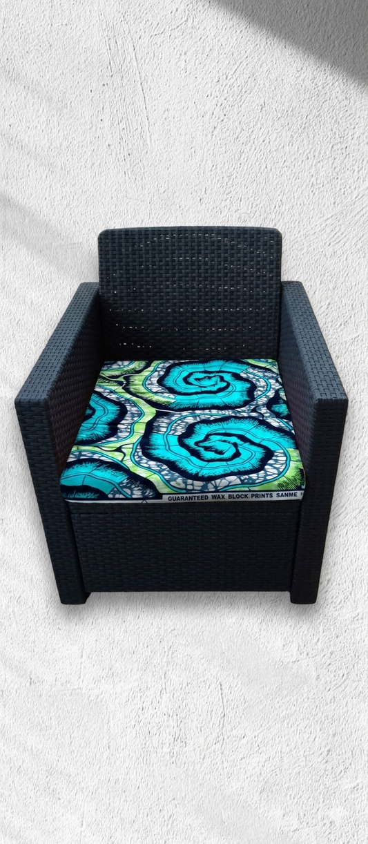 Housse de coussin salon de jardin- coton wax- Printemps