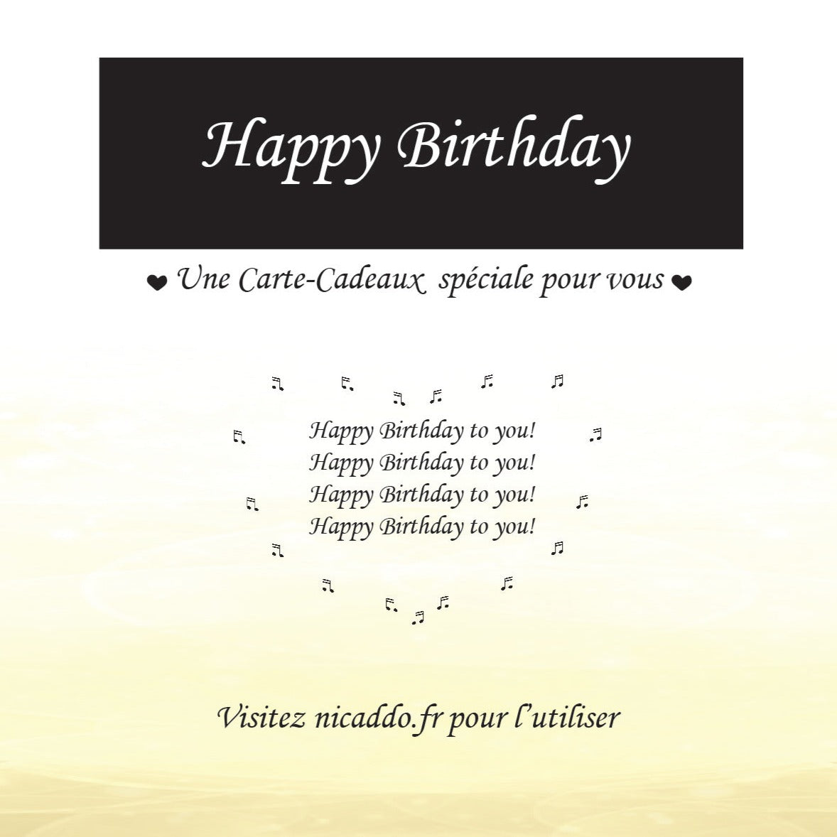 "Happy Birthday" Gift Card