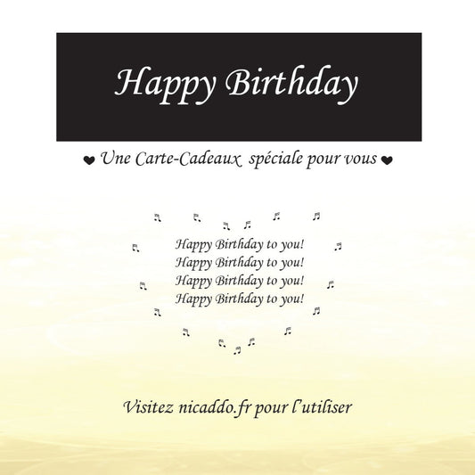 "Happy Birthday" Gift Card