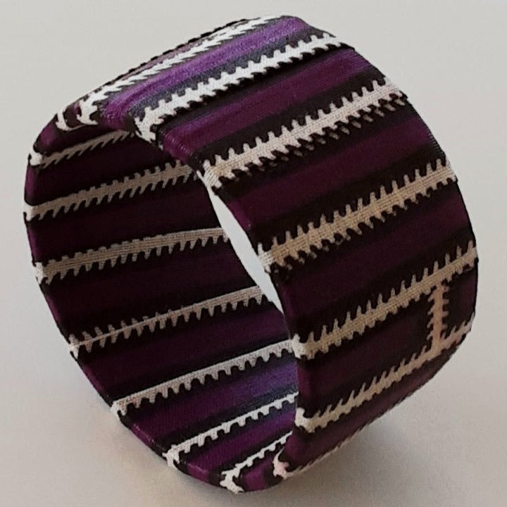 Bracelet- Manchette en tissu Wax modèle SIKA