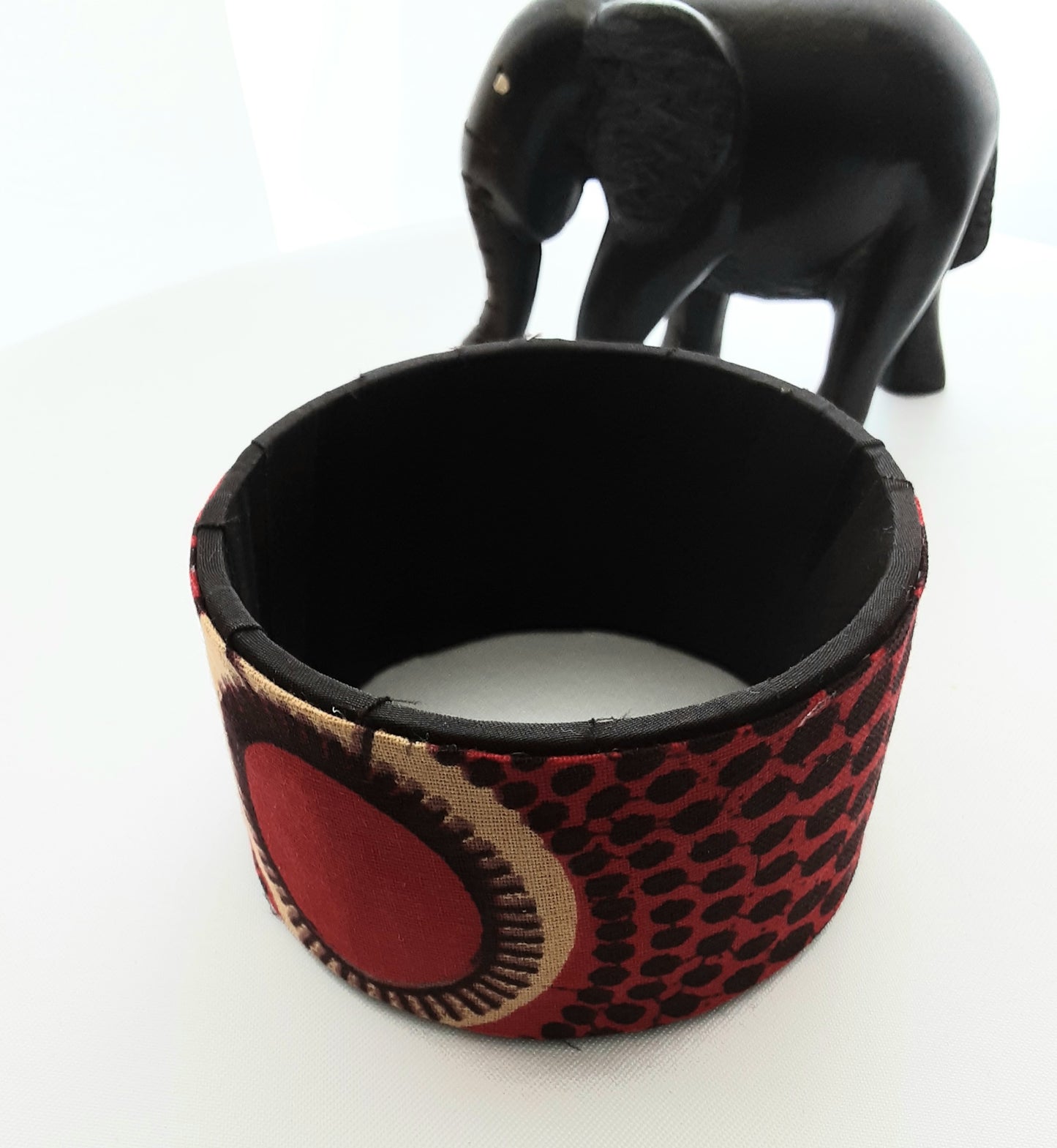 Bracelet- Manchette en tissu Wax modèle SIKA