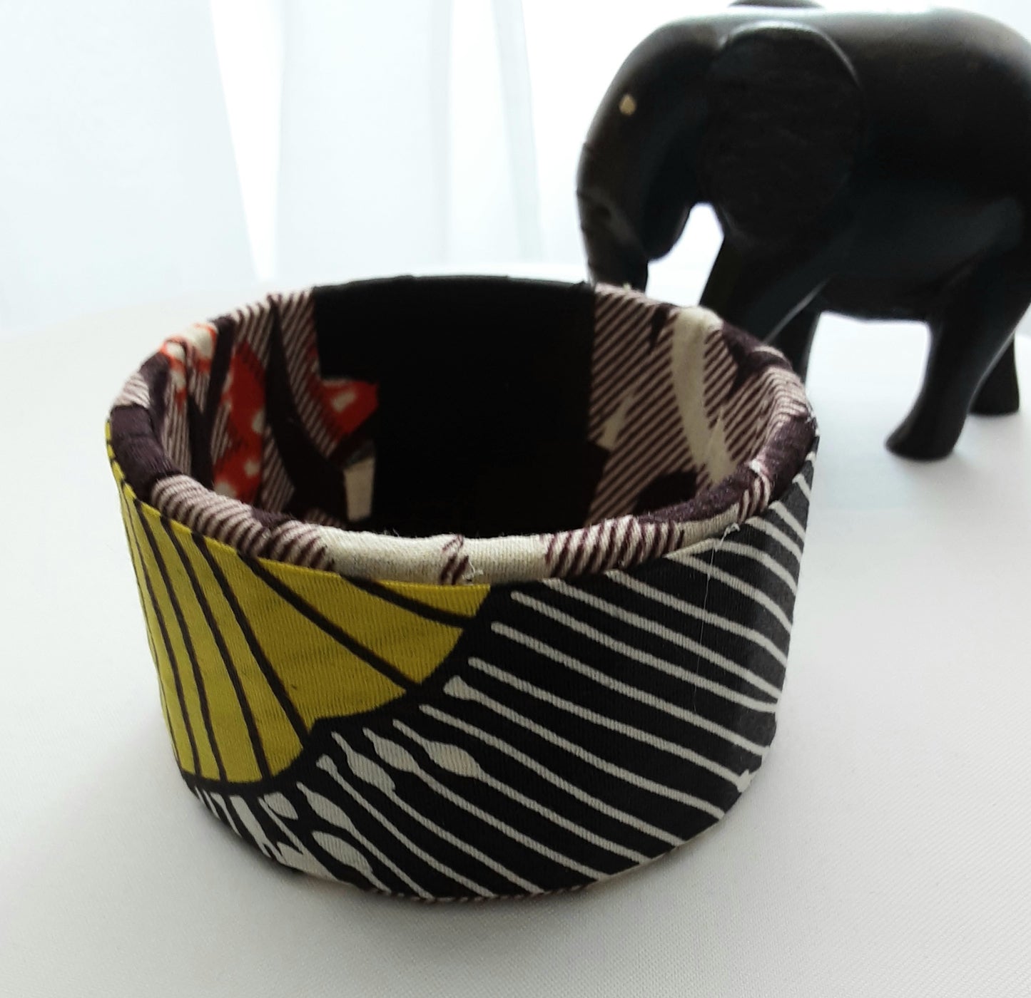 Bracelet- Manchette en tissu Wax modèle SIKA